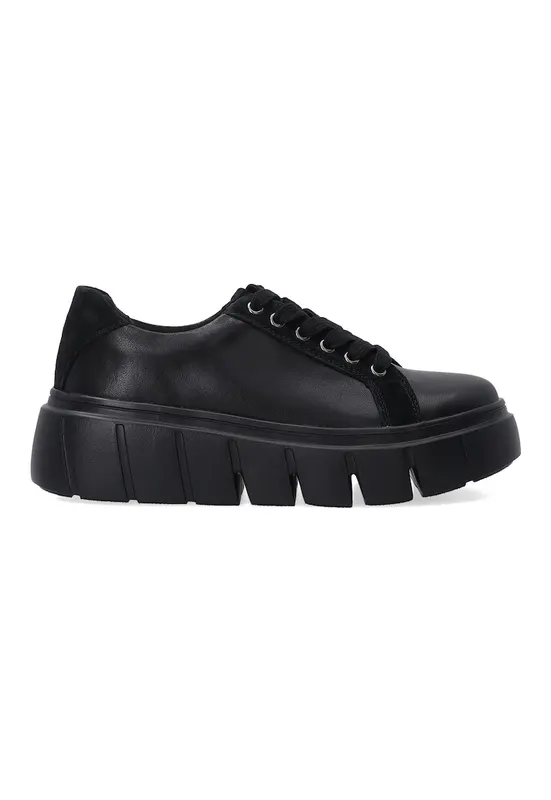 Pantofi sport din piele cu talpa masiva
