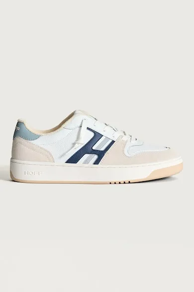 Pantofi sport cu insertii din piele intoarsa Tasquena - Albastru pastel/Bej deschis