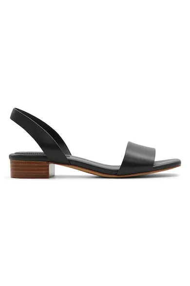 Sandale slingback de piele Doreanna - Negru