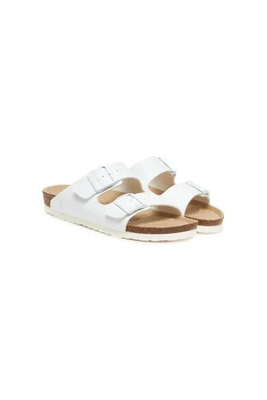 Slapi dama - G104362 - Piele ecologica - Alb