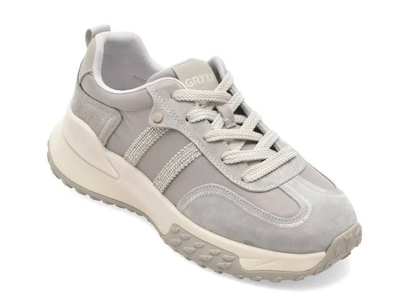 Pantofi sport gri, 993, din material textil