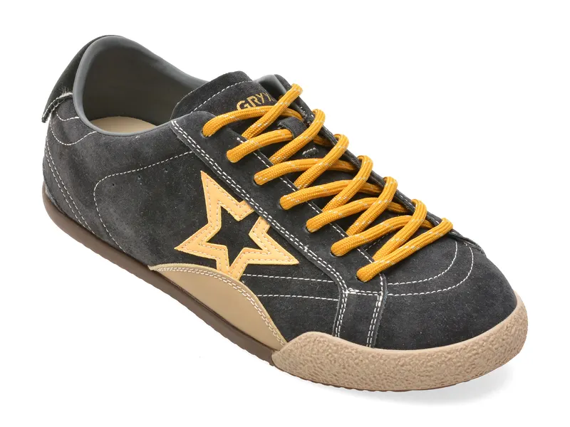 Pantofi sport bleumarin, 8857, din nabuc