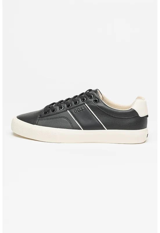 Pantofi sport din piele ecologica Aiden - Alb/Negru