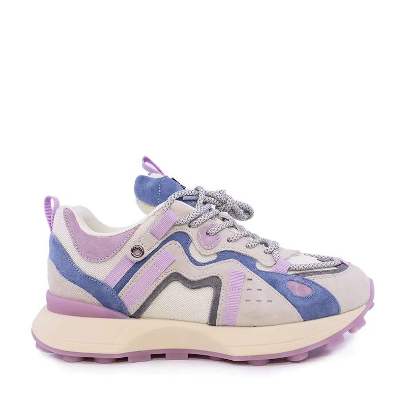 Sneakers femei Luca di Gioia multicolori din piele întoarsă și textil 1291DP1110VLI