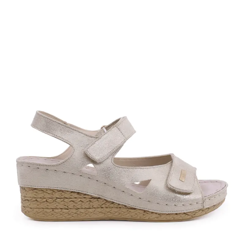 Sandale cu platformă femei Solo Donna aurii 1169DS8260AU