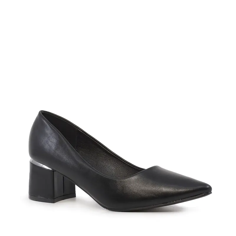 Pantofi cu toc mic femei Solo Donna negri 1161DP1510N — imaginea 2