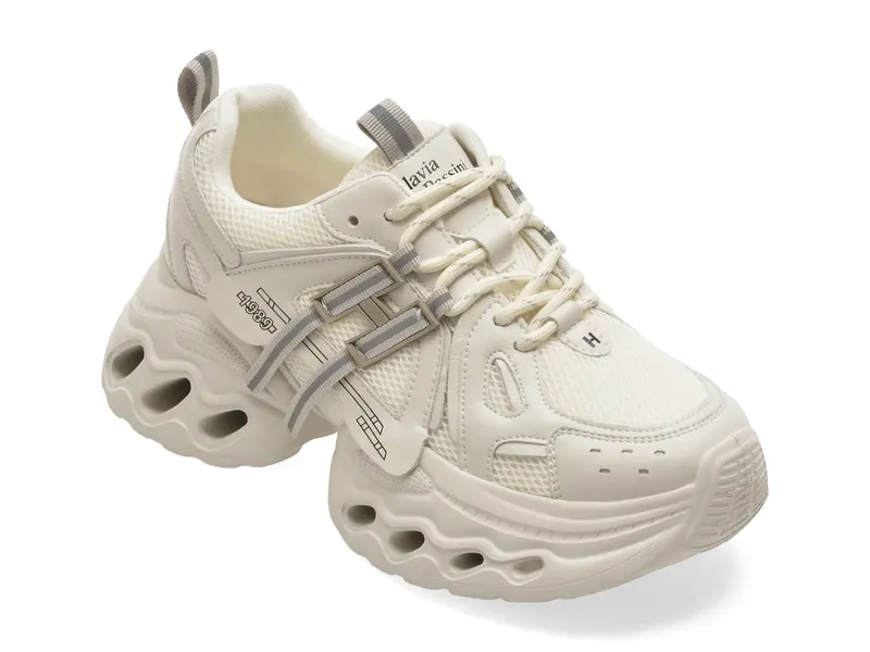 Pantofi sport FLAVIA PASSINI albi, 8820, din material textil