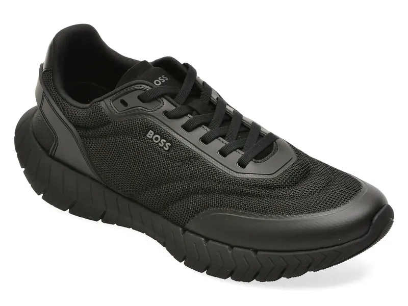 Pantofi sport BOSS negri, 8946, din material textil