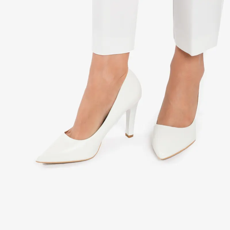 PANTOFI ELEGANTI DIN PIELE ECOLOGICA CU BRANT DIN PIELE NATURALA CRL0803