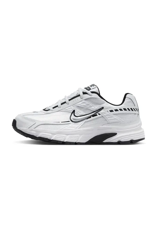 Pantofi sport cu insertii de piele Initiator - Alb/Negru