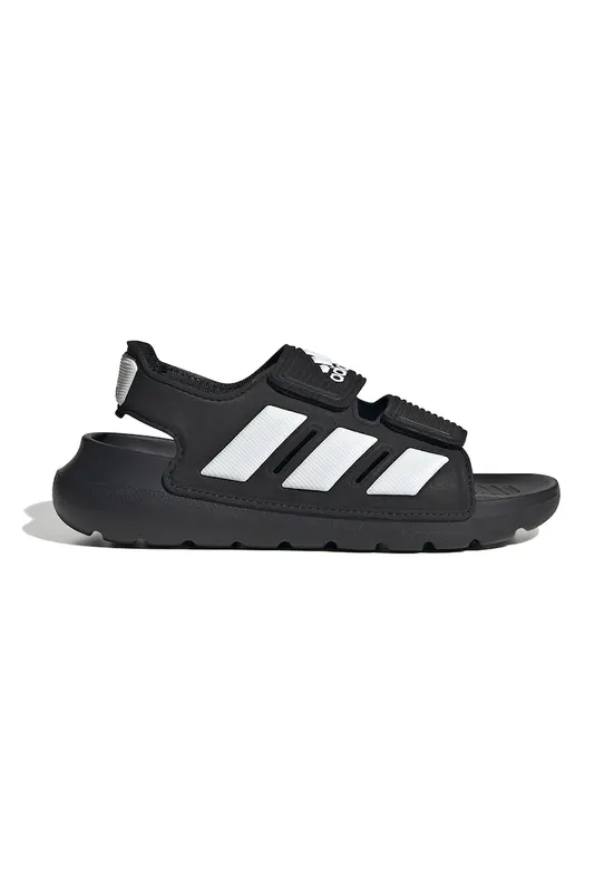 Sandale cu logo si velcro Alta Swim - Alb/Negru