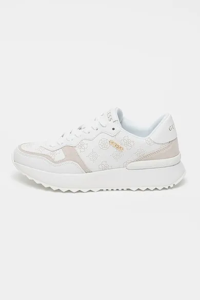 Pantofi sport cu perforatii jsi doua nuante - Alb