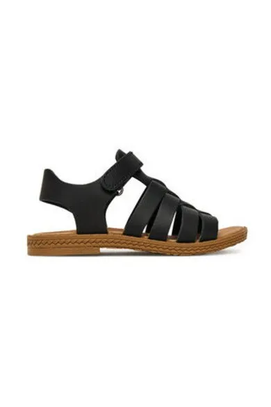 Sandale fete - 7889633 - Piele naturala - Negru - Negru