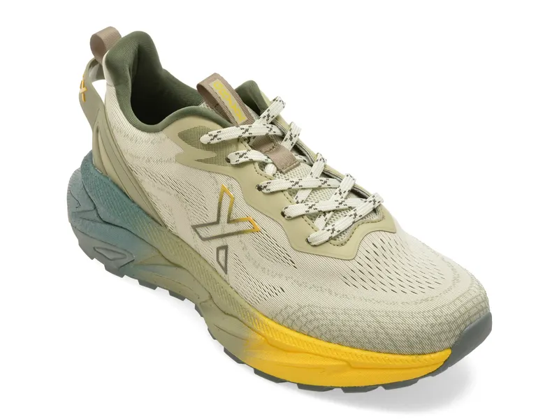 Pantofi sport verzi, 33865, din material textil