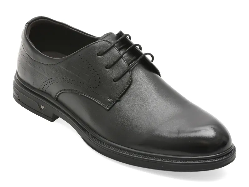Pantofi eleganti EPICA negri, 55093, din piele naturala