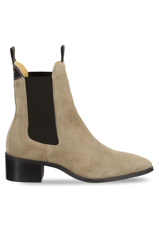 Botine dama 305605214 - Piele naturala - Bej