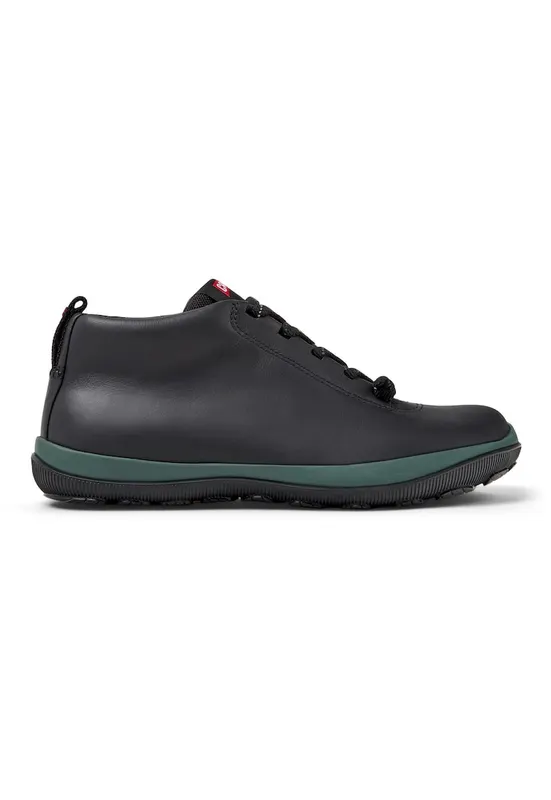 Pantofi sport impermeabili de piele Peu Pista GM 943 - Negru stins/Verde deschis