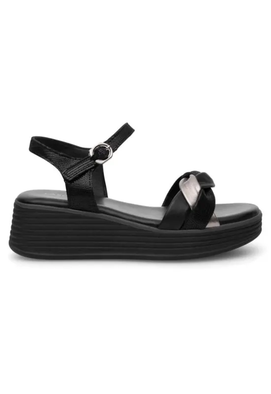 Sandale dama - 590558859190040 - Piele naturala - Negru