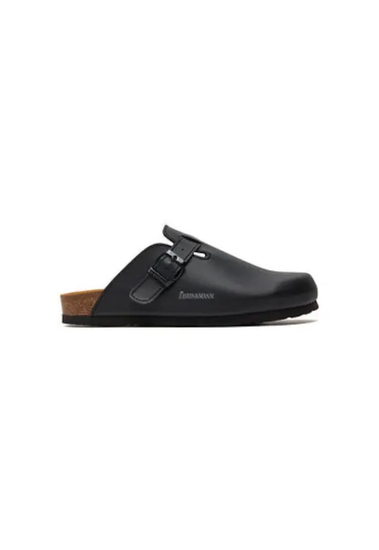 Slapi barbati Dr Brinkmann - 600140 - Piele ecologica - Negru - Negru