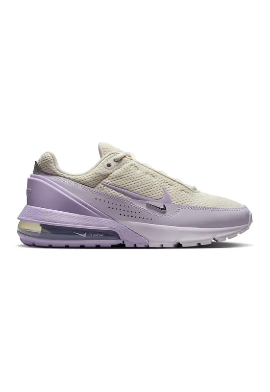 Pantofi sport low-cut cu segmente de plasa Air Max Pulse - Alb fildes/Lila