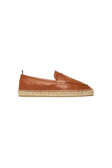 Espadrile barbati 025730-2003 - Piele naturala - Maro