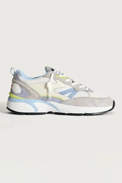 Pantofi sport din piele intoarsa Early - Albastru pastel/Gri deschis