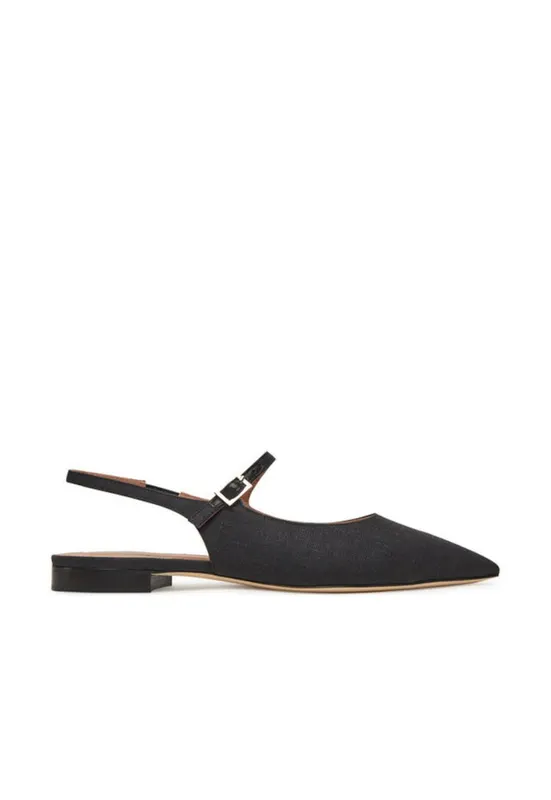 Sandale dama - KARLA 10-1 - Textil - Negru