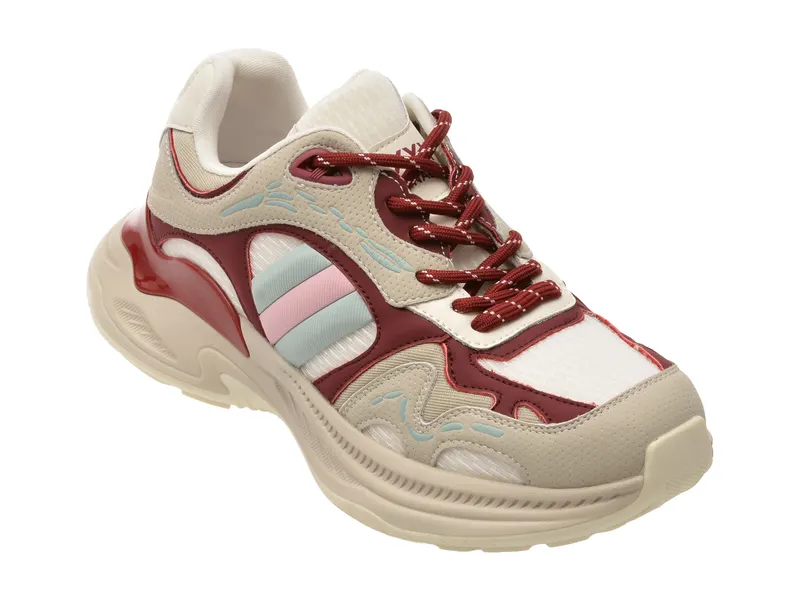 Pantofi sport gri, 2052, din material textil