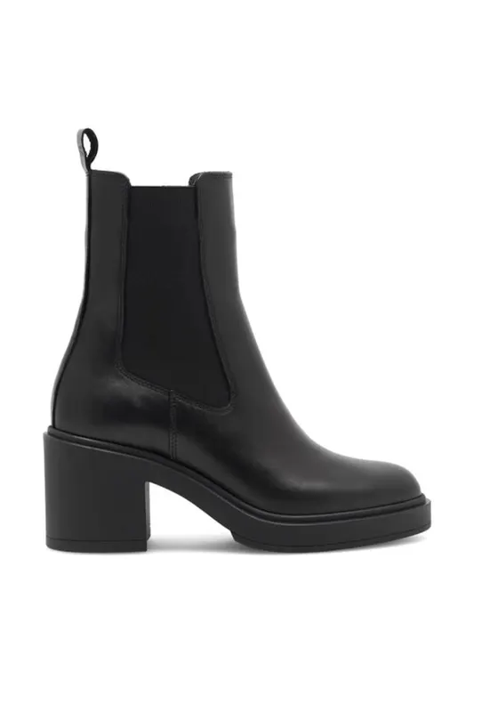 Botine dama - 590558810643238 - Piele naturala - Negru