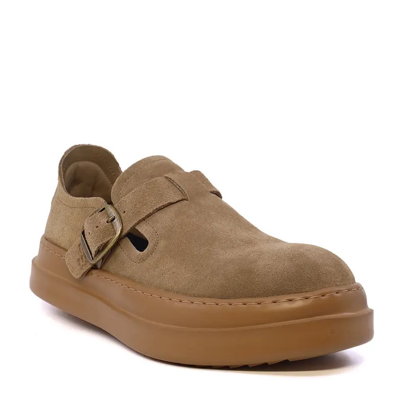 Pantofi ușori bărbați Enzo Bertini Premium Collection bej din piele întoarsă 1641BP250346VBE — imaginea 2