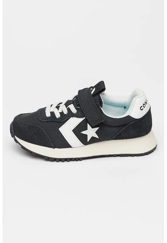 Pantofi sport cu velcro Omega Trainer Easy-On - Alb/Negru