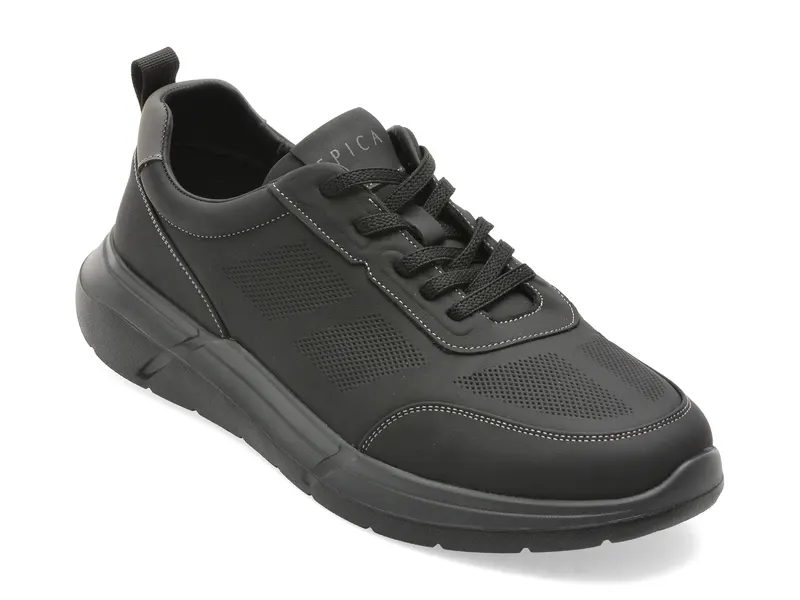Pantofi sport EPICA negri, 250505, din piele naturala