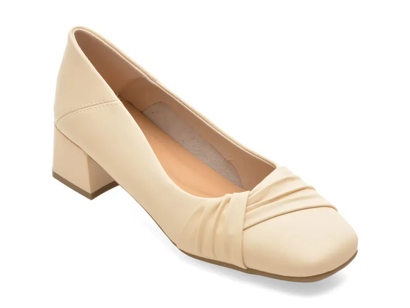 Pantofi eleganti EPICA bej, 6328, din piele naturala