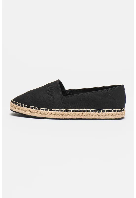 Espadrile cu logo - Negru