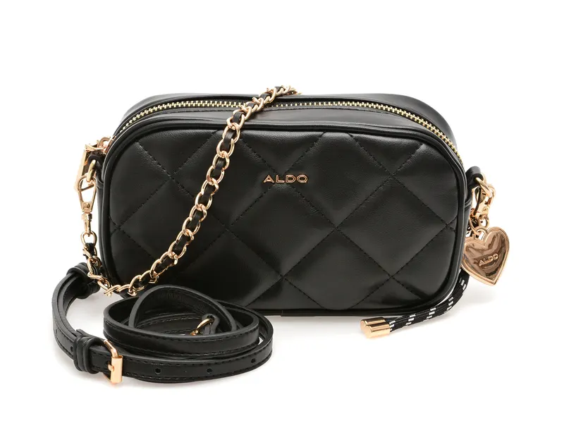 Geanta neagra, SWEETPIE 001, din piele ecologica