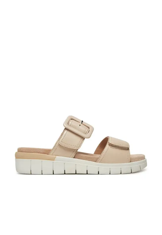 Slapi dama - 9-27203-44 - Piele naturala - Bej - Bej