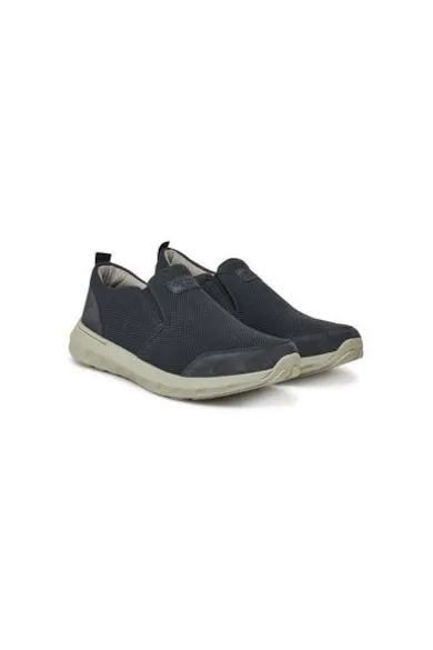 Pantofi sport barbati - 33613 - Piele naturala - Bleumarin