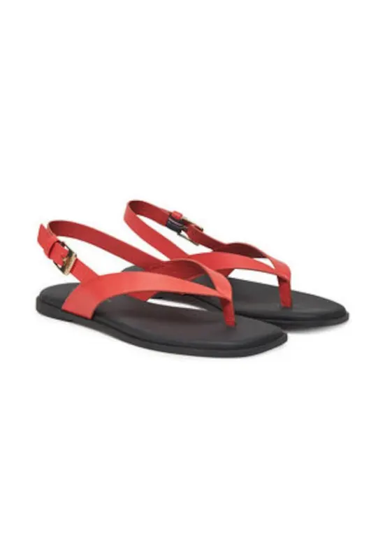 Sandale de dama - piele naturala - rosu/negru - Rosu/Negru