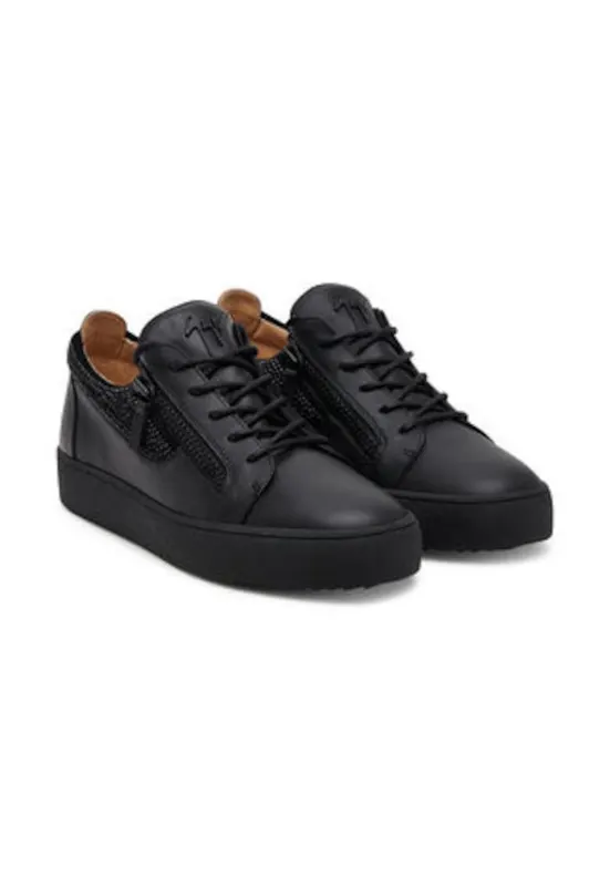 Tenisi barbatesti - 305490124 - piele naturala - negru