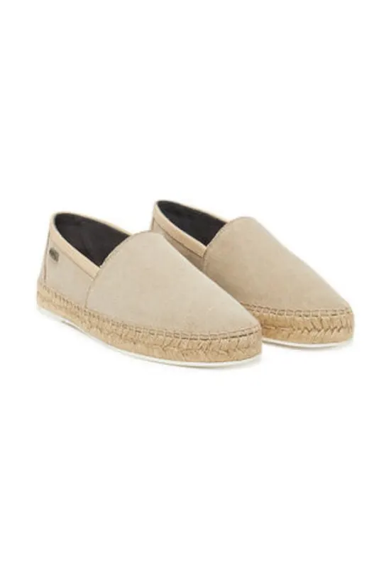 Mocasini barbati - bej - tesatura textila -