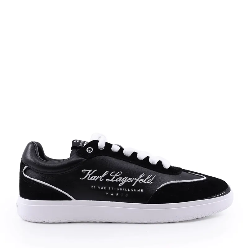 Sneakers Karl Lagerfeld Atlas Hotel Kapri Lo Lace negri din piele 2059DP63822N