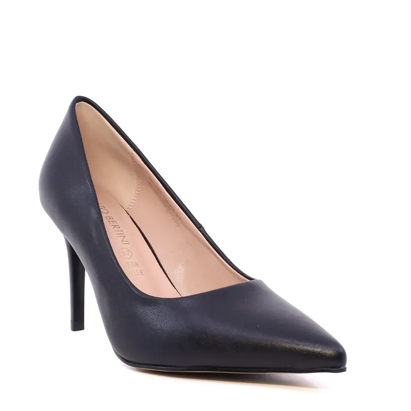 Pantofi stiletto femei Enzo Bertini Premium Collection negri din piele 1121DP1351N — imaginea 2