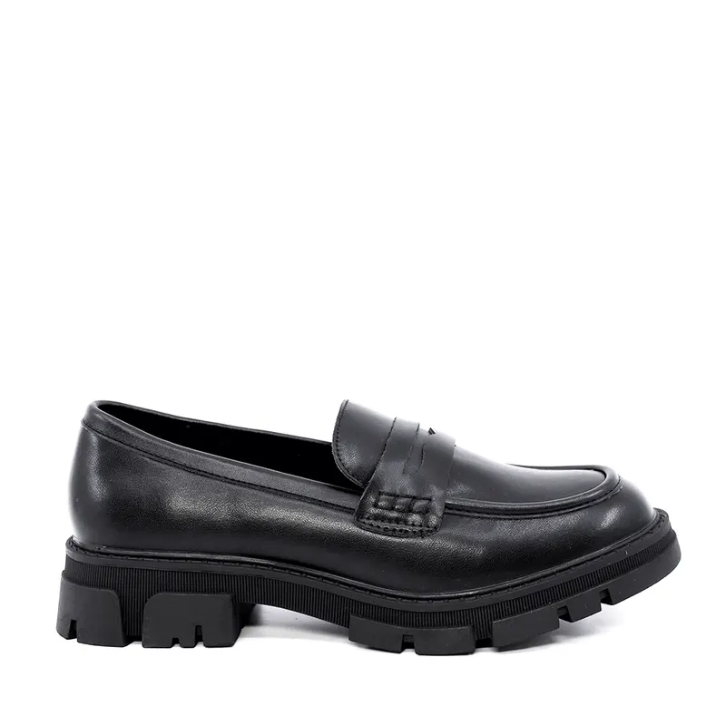 Loafers femei negri din piele 2542DM4312N