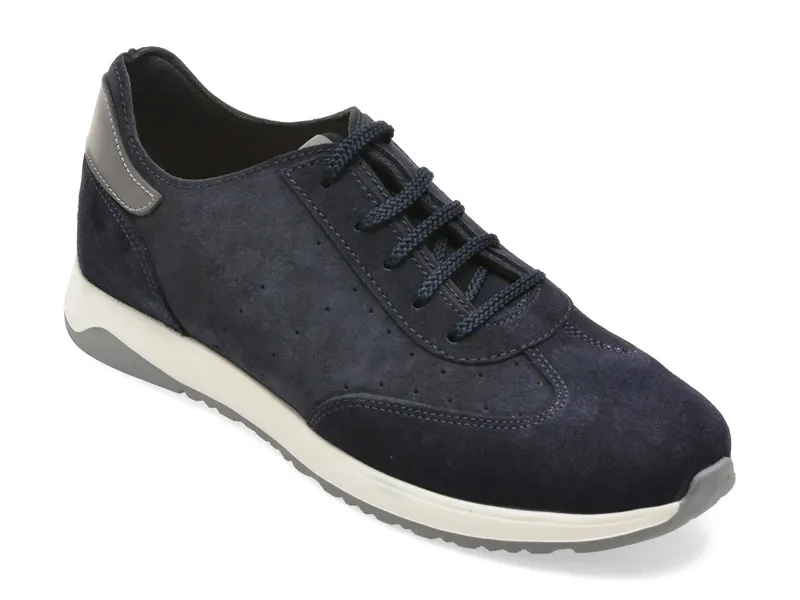 Pantofi sport bleumarin, 2250, din piele intoarsa