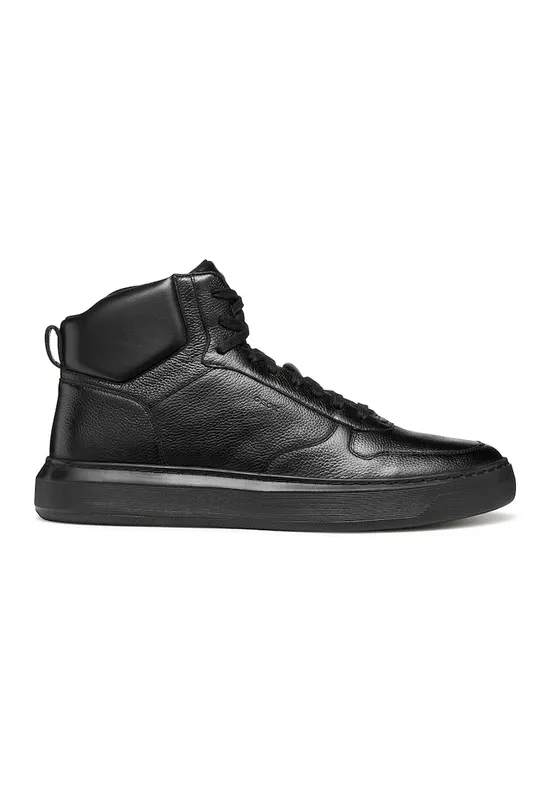 Pantofi sport mid-high de piele - Negru