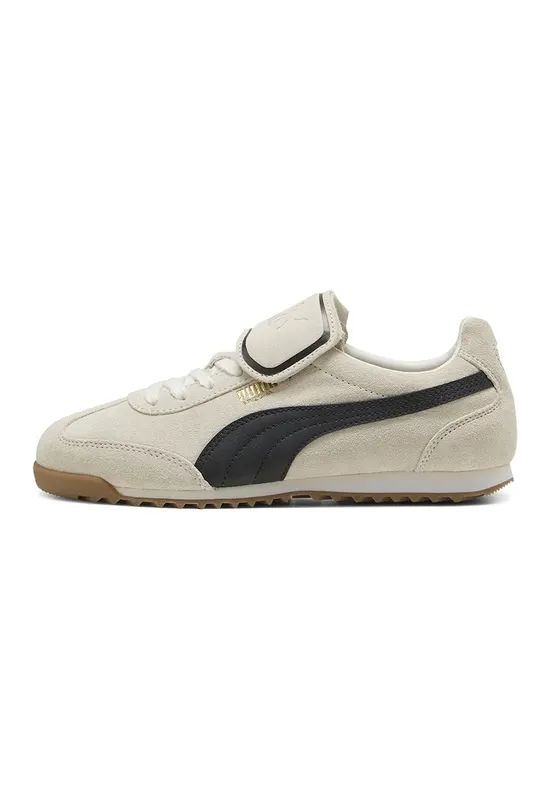 Pantofi sport Arizona Premium de piele intoarsa - Negru/Crem