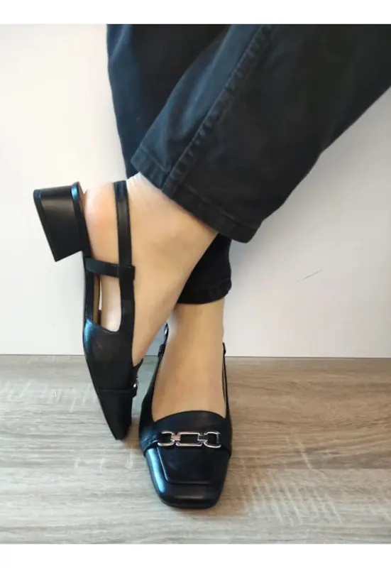 Pantofi slingback 29501-44 Negri