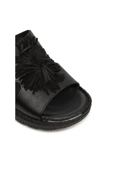 Slapi dama - 12-39102-01 - Piele naturala - Negru