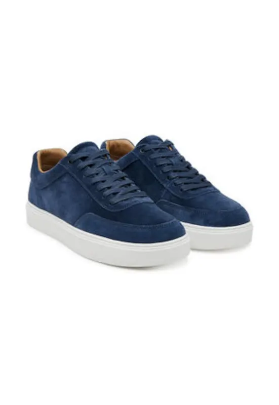Pantofi sport low-cut de piele cu sireturi