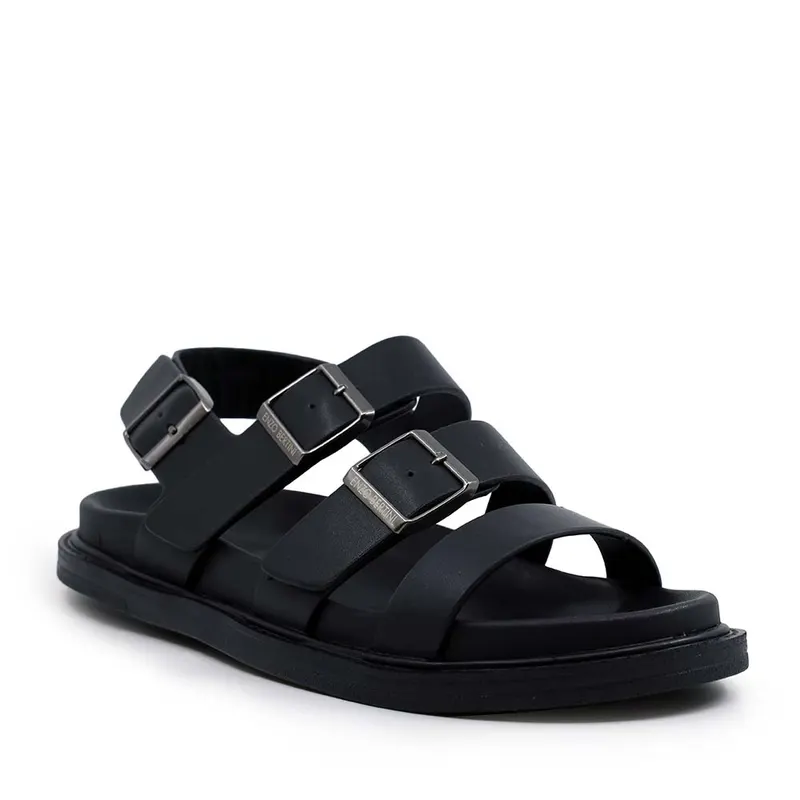 Sandale bărbați Enzo Bertini negre din piele 2449BS33504N — imaginea 2